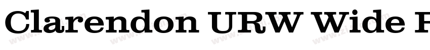 Clarendon URW Wide R字体转换